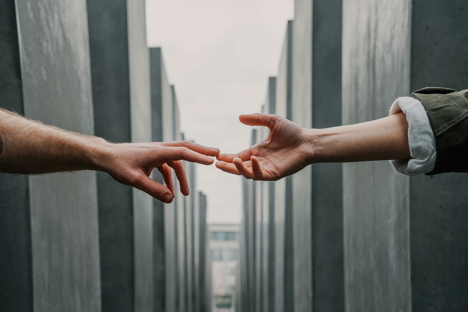Holding hands